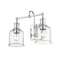 Z-Lite Bryant 2 Light Vanity, Chrome And Clear Seedy 734-2V-CH - alternate 1